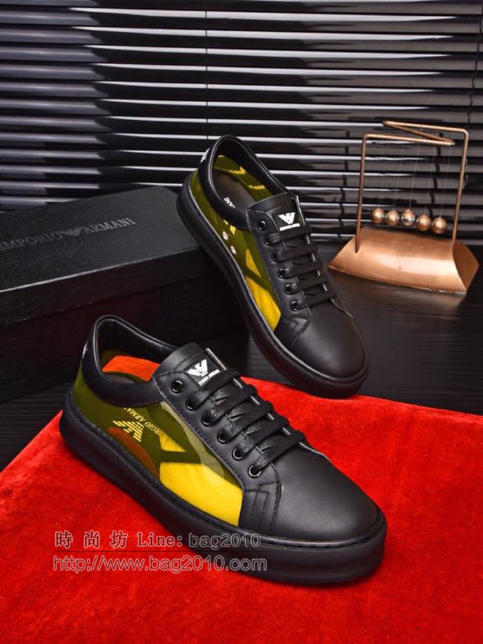 Armani男鞋 原版複刻 專櫃新款 小牛皮 阿瑪尼休閒時尚男鞋  jpx1570